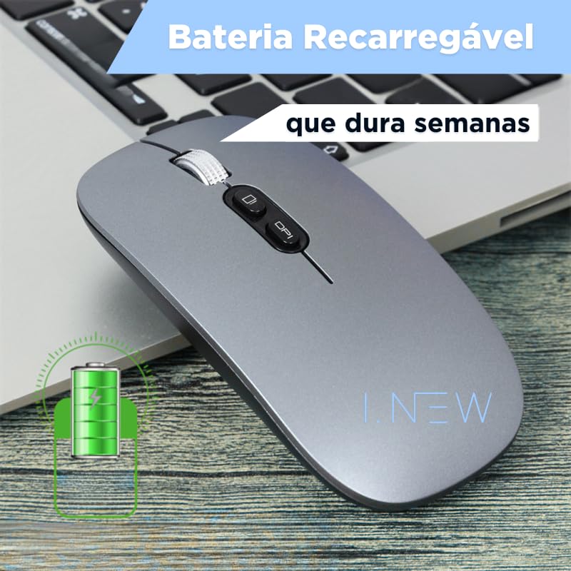 Mouse SLIM recarregável Bluetooth Para Apple MacBook Air e Apple
